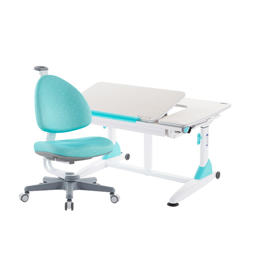 G6+XS 成長桌椅組-雪杉／湖水綠 (BABO椅)