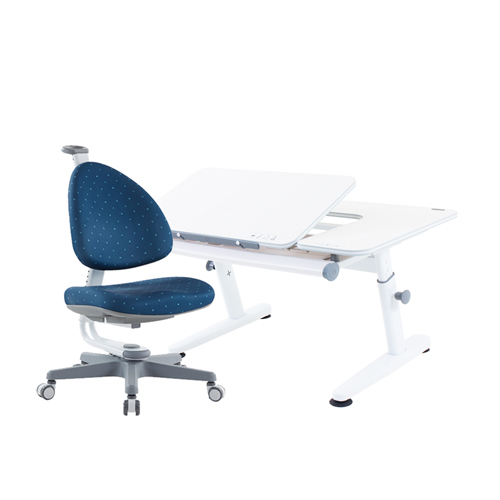 M6+XS 成長桌椅組-雪杉／深海藍 (BABO椅)